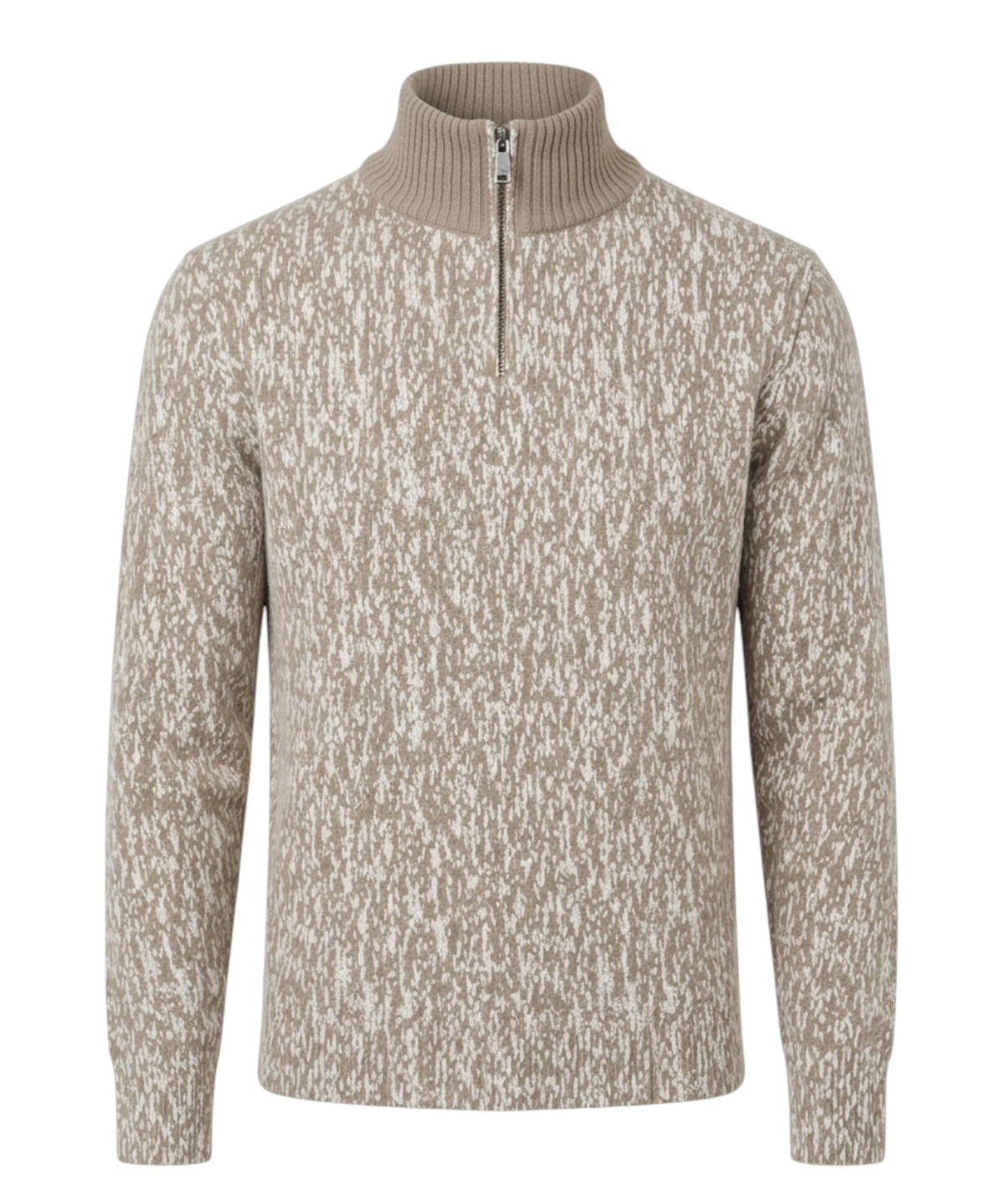 Pull demi-zip MC2 Saint Barth chiné