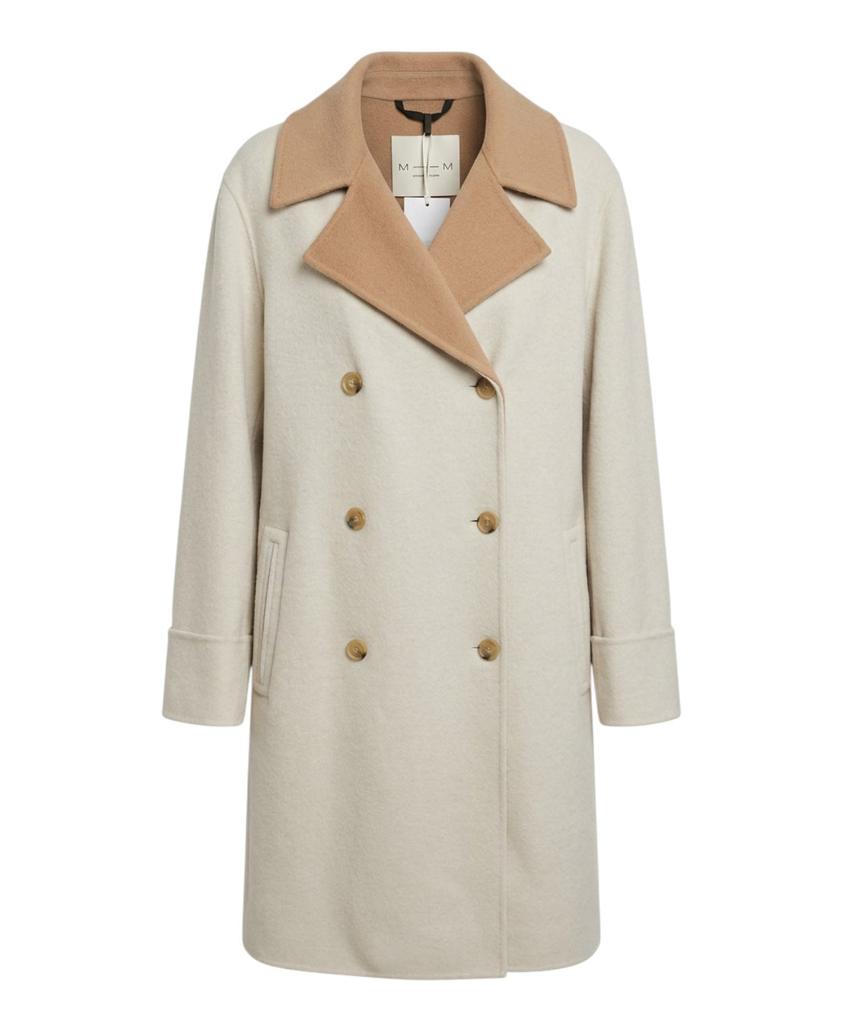Cappotto Tartina Doppiopetto in Panno di Lana