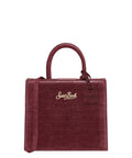 Shop Bag Mini in Pelle Stampa Cocco con Tracolla