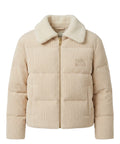 Piumino Sethi donna in velluto con colletto sherpa