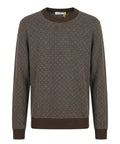 Maglione Jacquard Uomo in Lana Merino e Acrilico