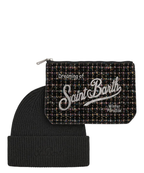 Coffret de Noël Aline en tweed avec chapeau