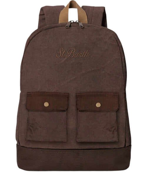 Sac à dos Cody en coton ciré avec logo