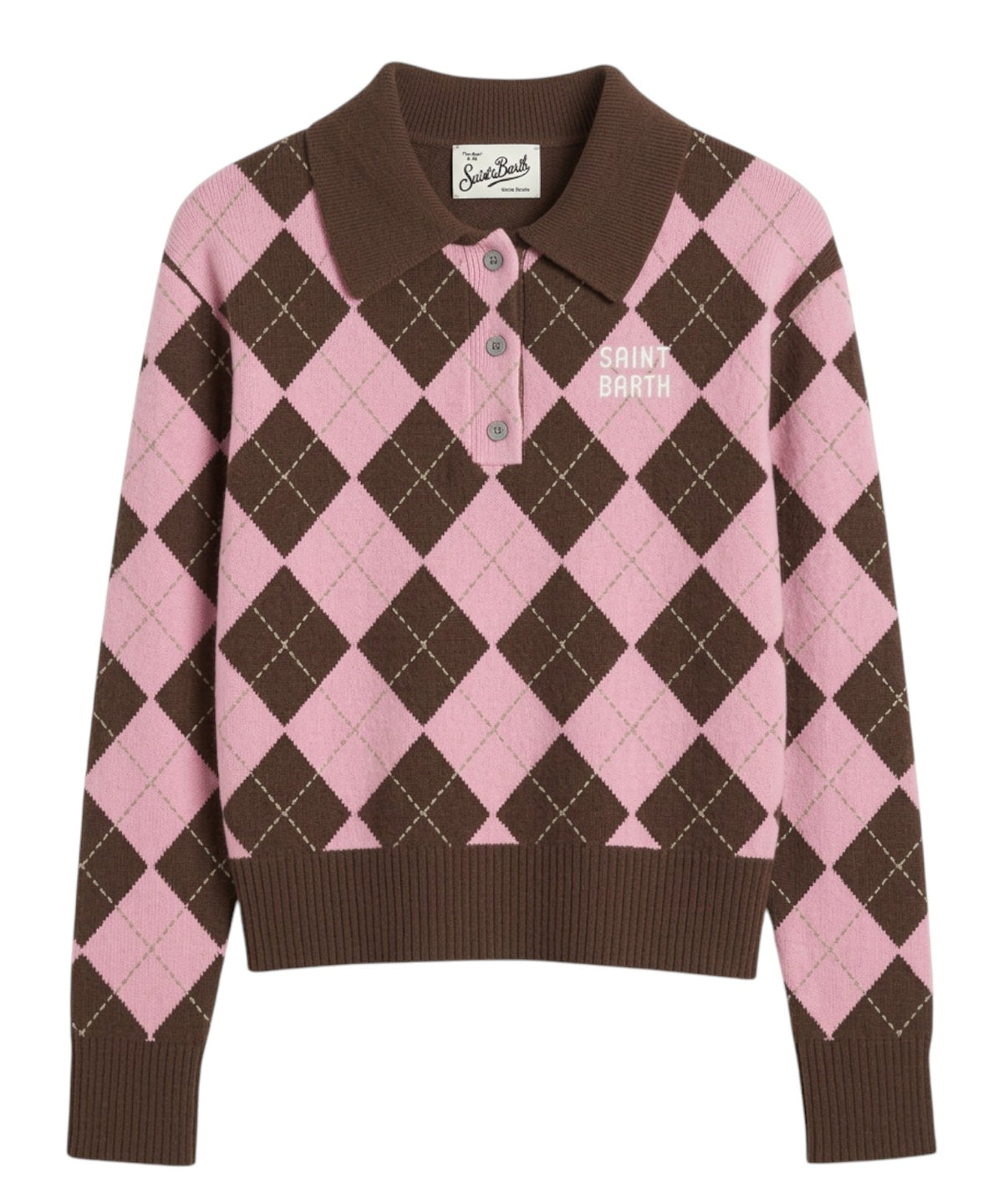 Pull femme MC2 Saint Barth Hadidy avec col et boutons