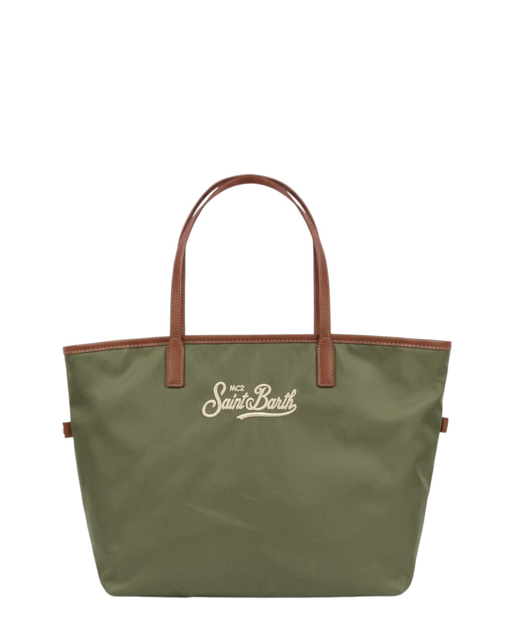 Sac City Medium Nylon Noir MC2 Saint Barth