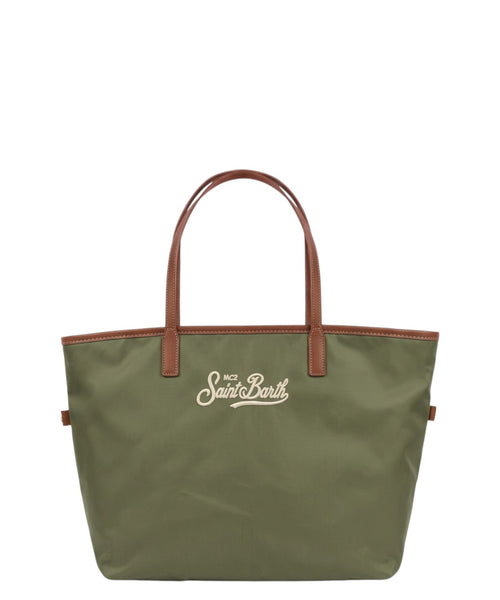 Sac City Medium Nylon Noir MC2 Saint Barth