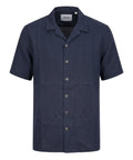 Chemise Homme Lin Manches Mi-longues - Alpha Studio