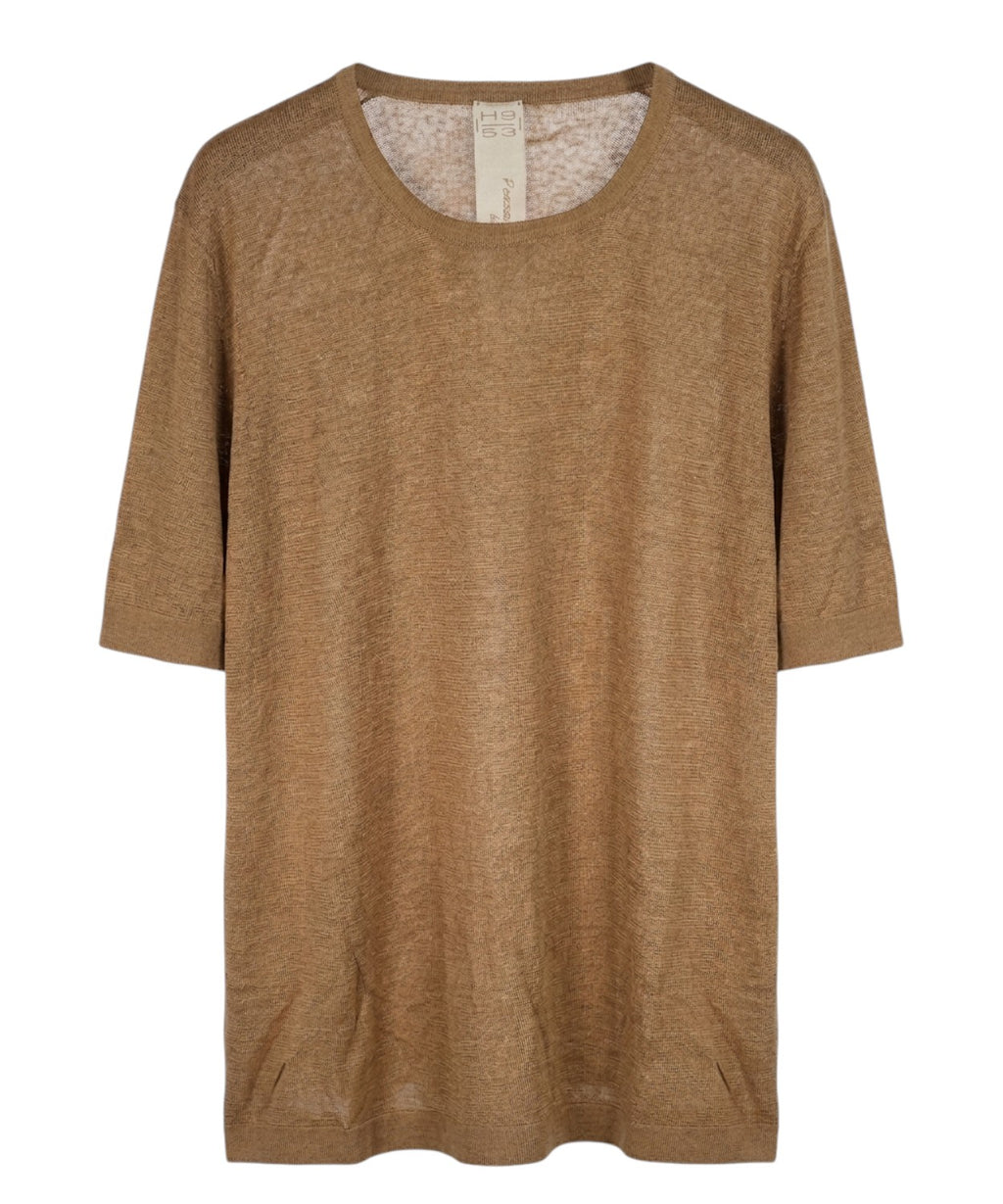 T-shirt Homme H953 en Lin 100% Frais et Léger