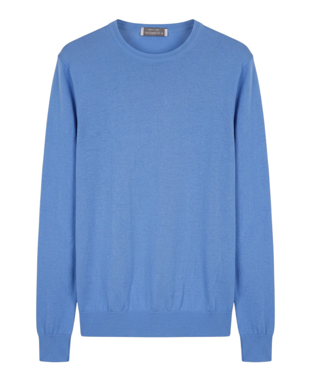 Pull col rond homme en fil de coton Jeordie’s