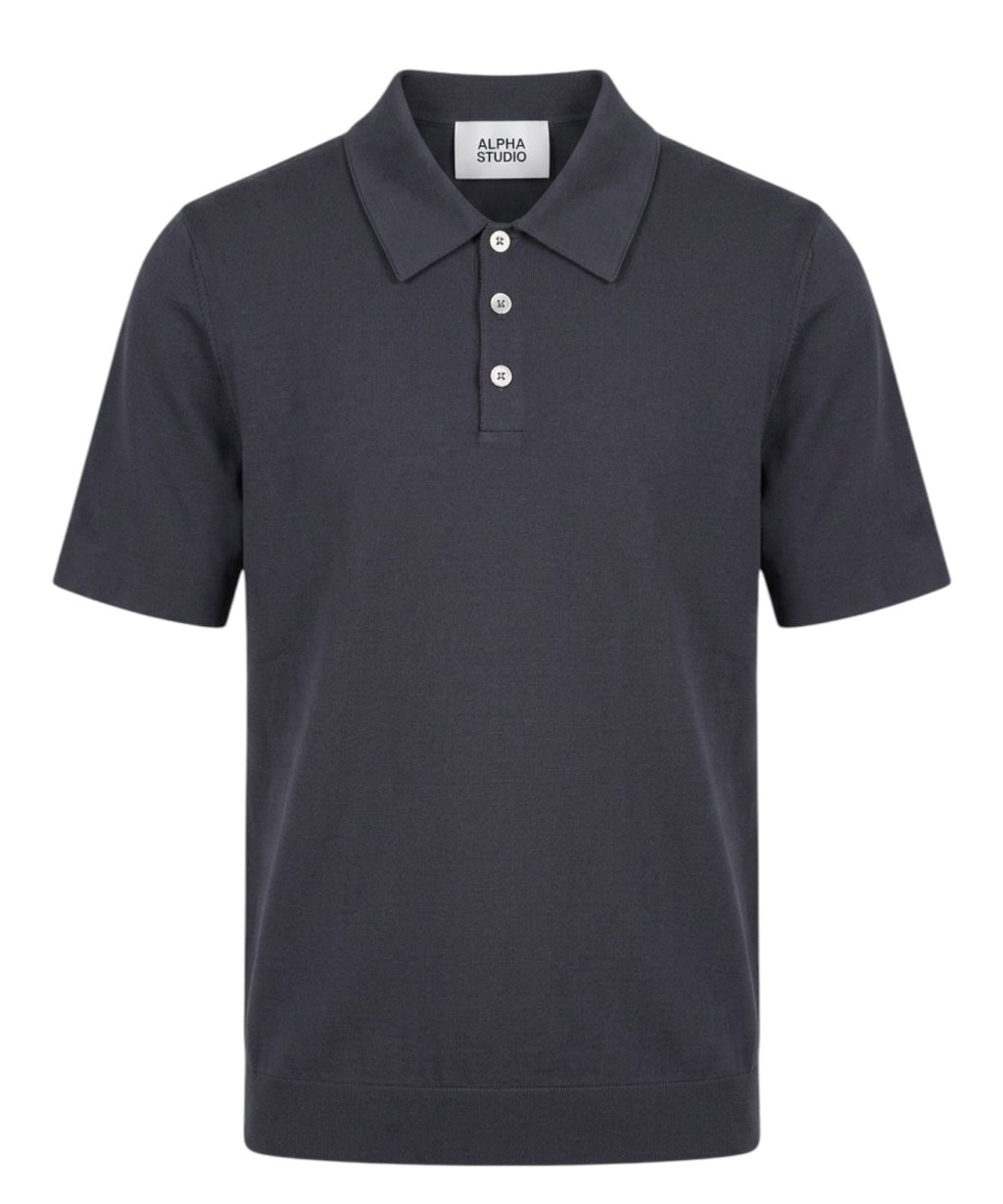 Polo homme en coton stretch Alpha Studio