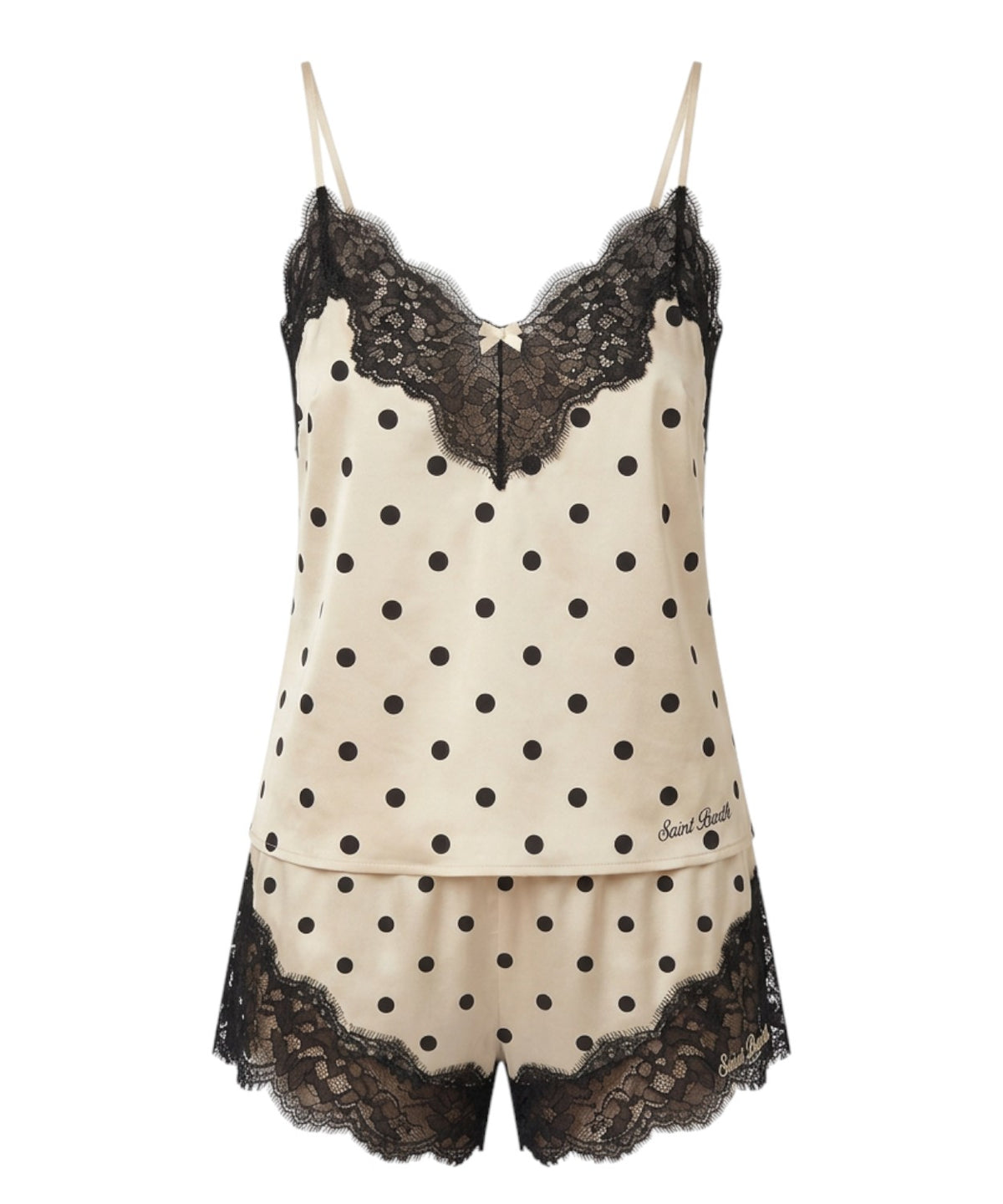 Pigiama Donna Satin con Pizzo Elegante MC2 Saint Barth