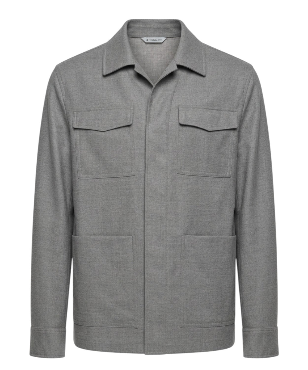 Veste-chemise Homme en laine vierge Manuel Ritz