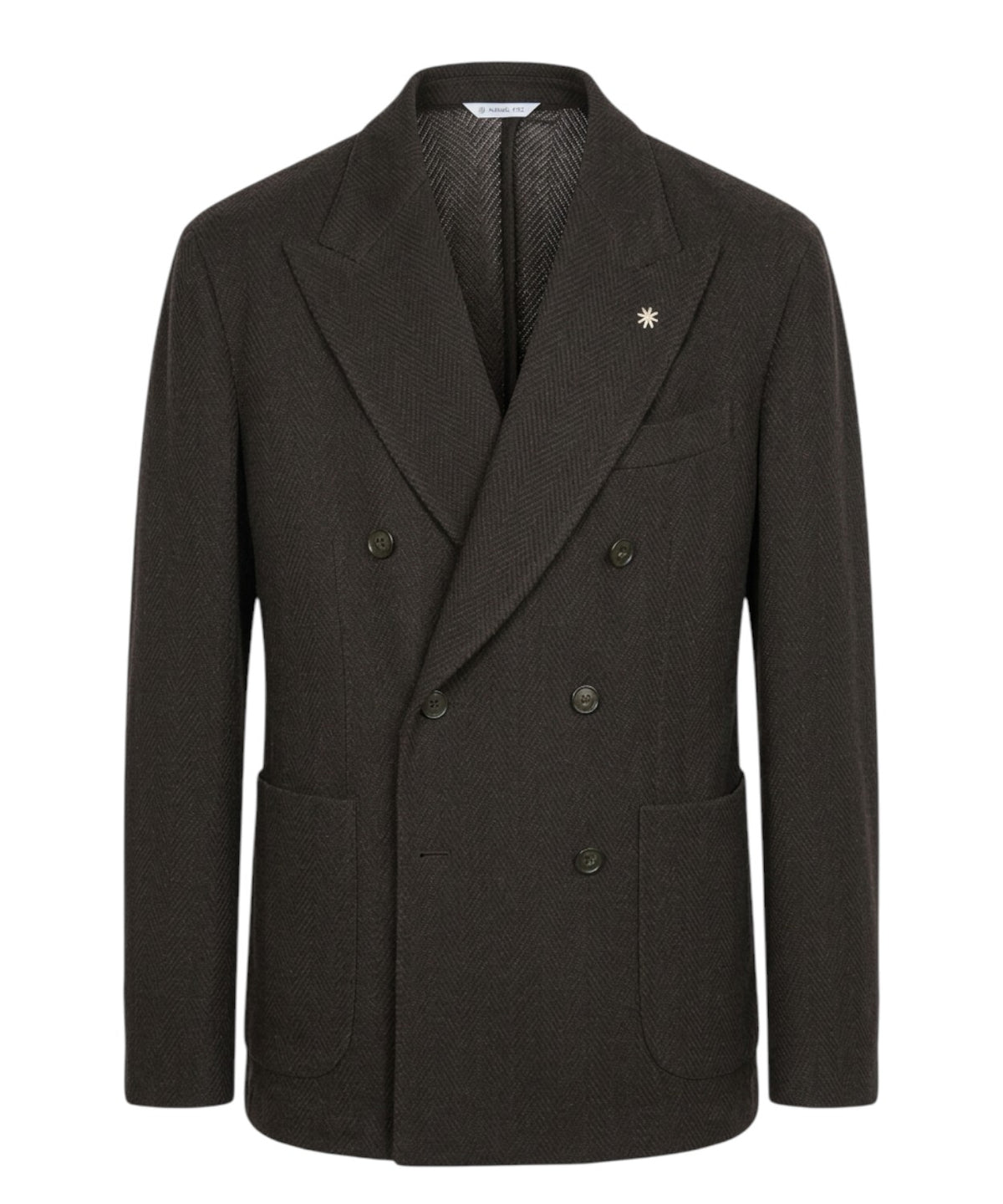 Veste croisée en laine et cachemire pour hommes