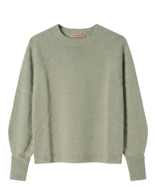 Maglione Twinset con Lurex e Risvolto Maniche