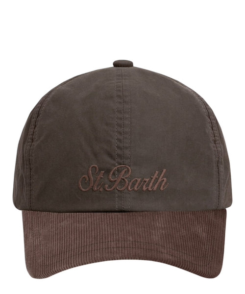 Bonnet MC2 Saint Barth en coton ciré et velours côtelé