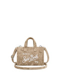 Phone Bag in Velluto con Logo