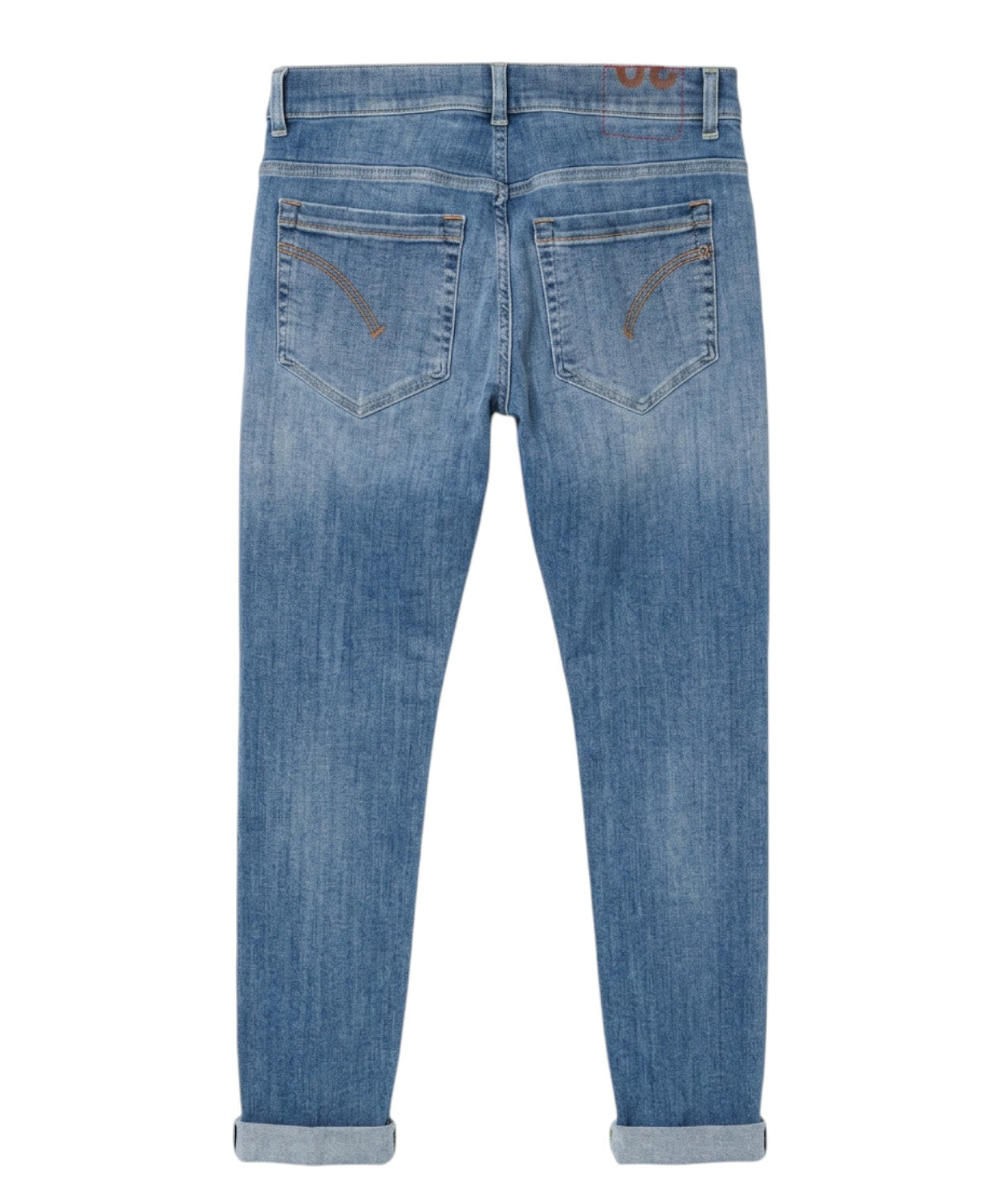 Jeans Uomo Dondup George Slim Fit Denim Stretch 13 Oz
