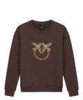 Felpa Pinko Nelly con logo strass