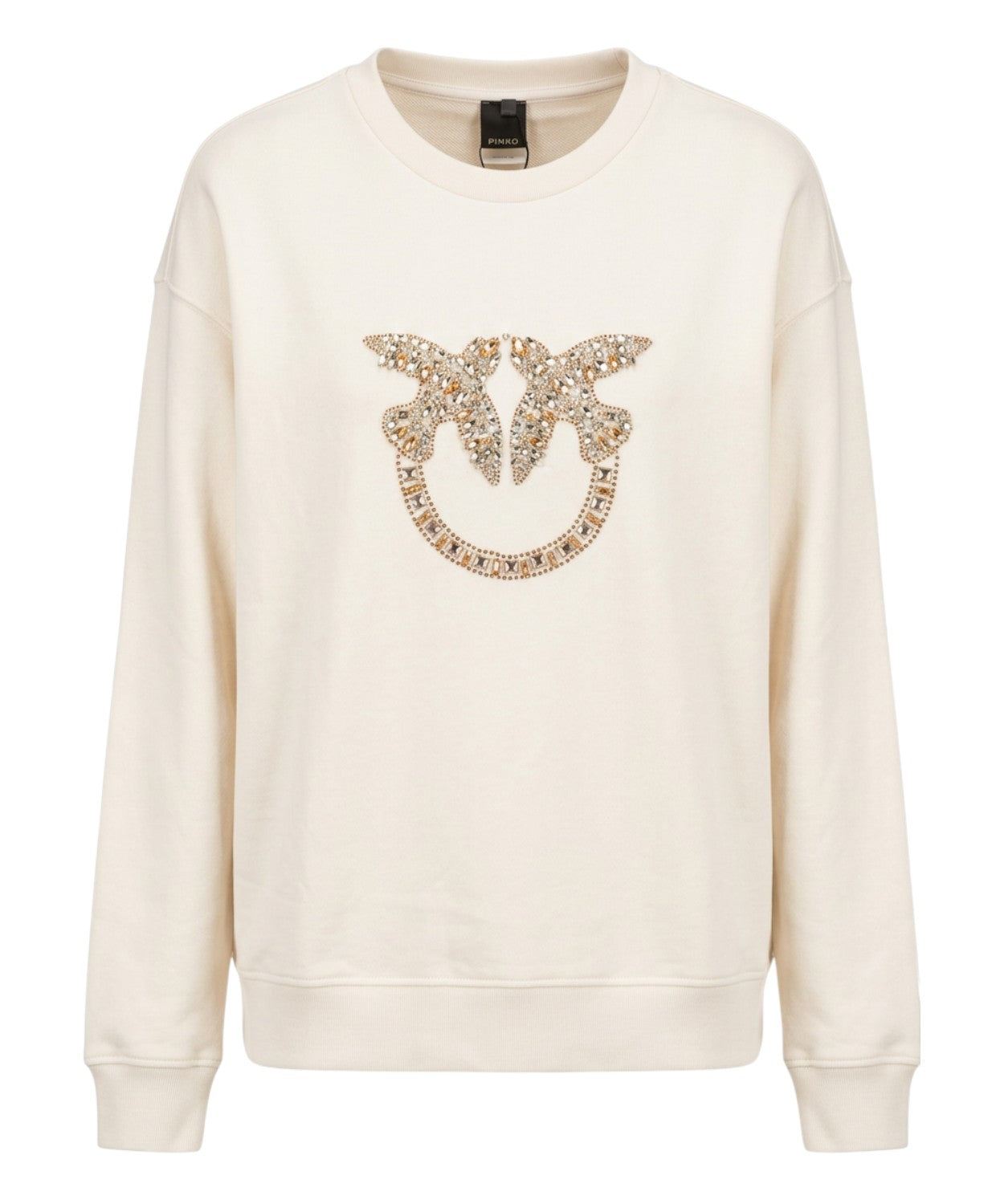Felpa Pinko Nelly con logo strass