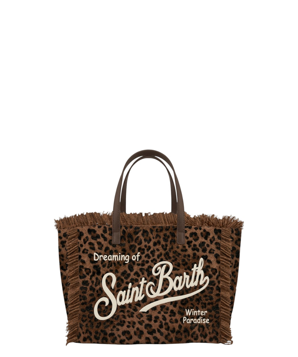 Borsa Vanity Mini in Feltro Leopardata