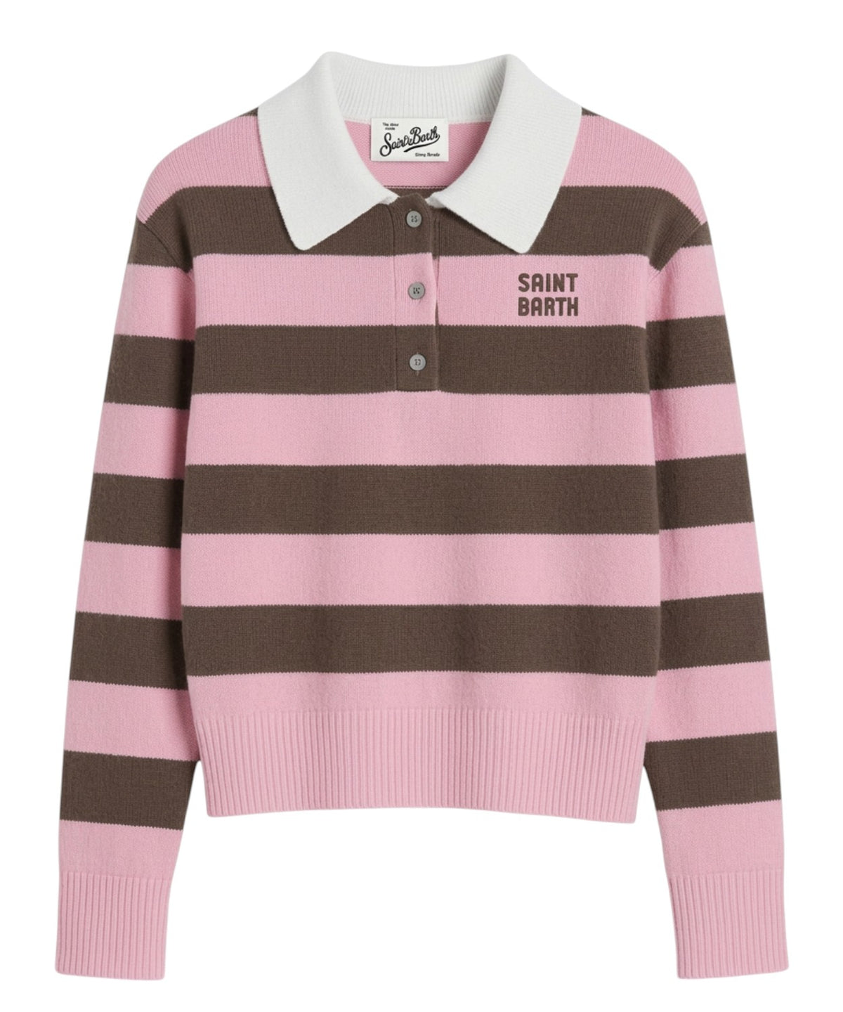Pull femme MC2 Saint Barth Hadidy avec col et boutons
