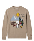 Pull Heron en mélange cachemire avec broderie Snoopy