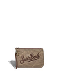 Pochette Aline Mini en velours côtelé avec logo
