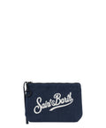 Pochette Aline Mini in velluto a coste con logo