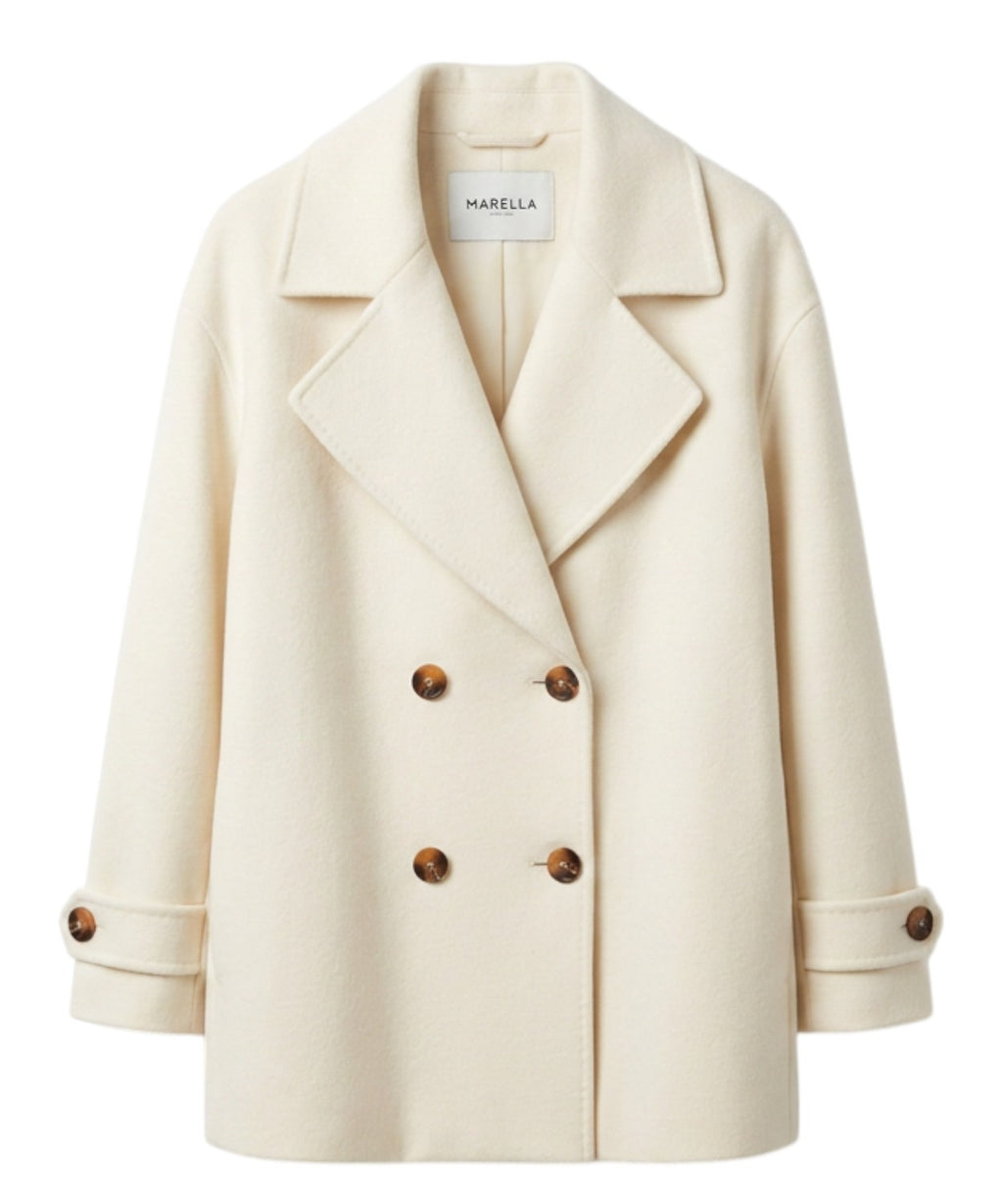 Blouson Donna in Misto Lana Doppiopetto