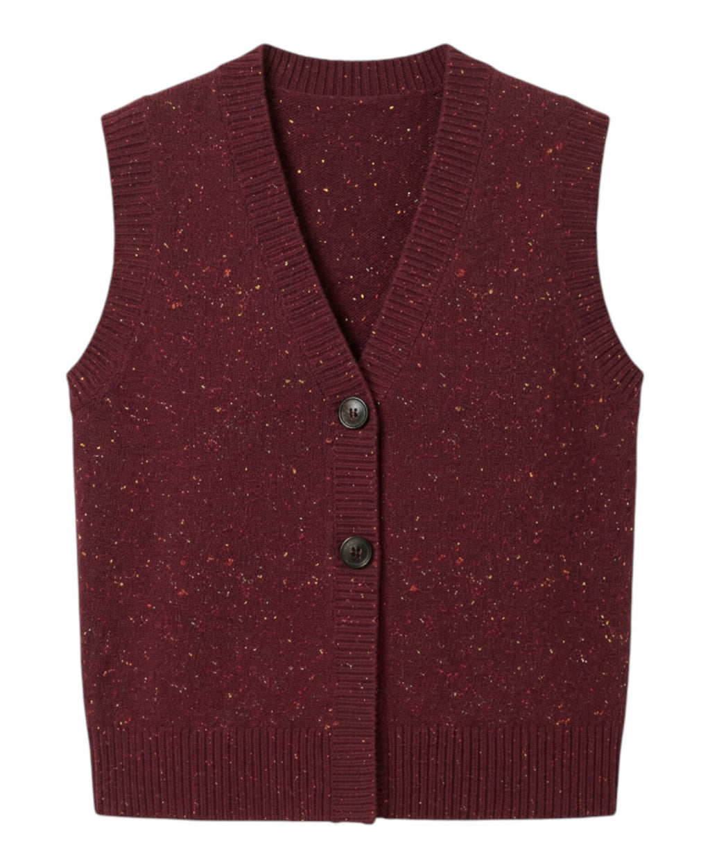 Gilet donna MC2 Saint Barth in lana con Bottoni
