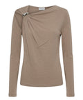 Maglia Marella Donna con Cut-Out e Dettaglio Gioiello