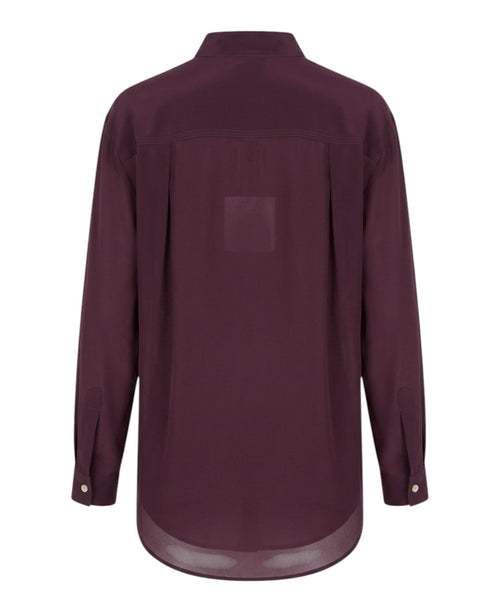 Camicia in Seta Liriche con Colletto alla Coreana