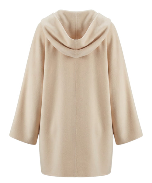 Cappotto Landa: Panno di Lana con Cappuccio e Cintura