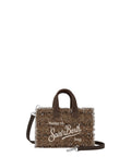 Sac pour téléphone MC2 Saint Barth en tweed à paillettes