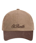 Bonnet MC2 Saint Barth en coton ciré et velours côtelé