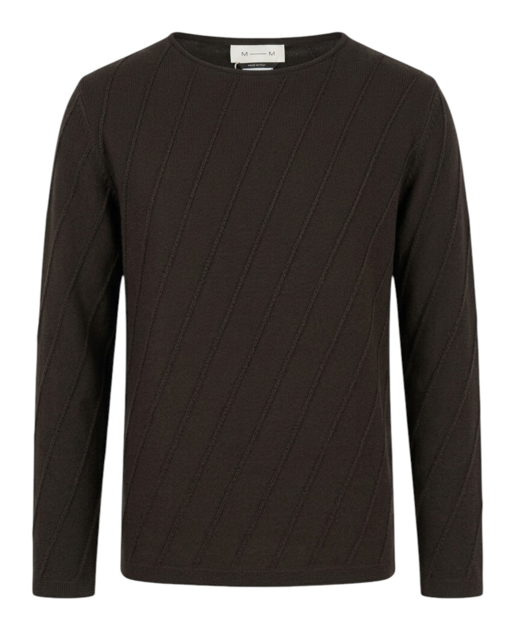 Maglione GINSENG in Lana con Motivo Asimmetrico
