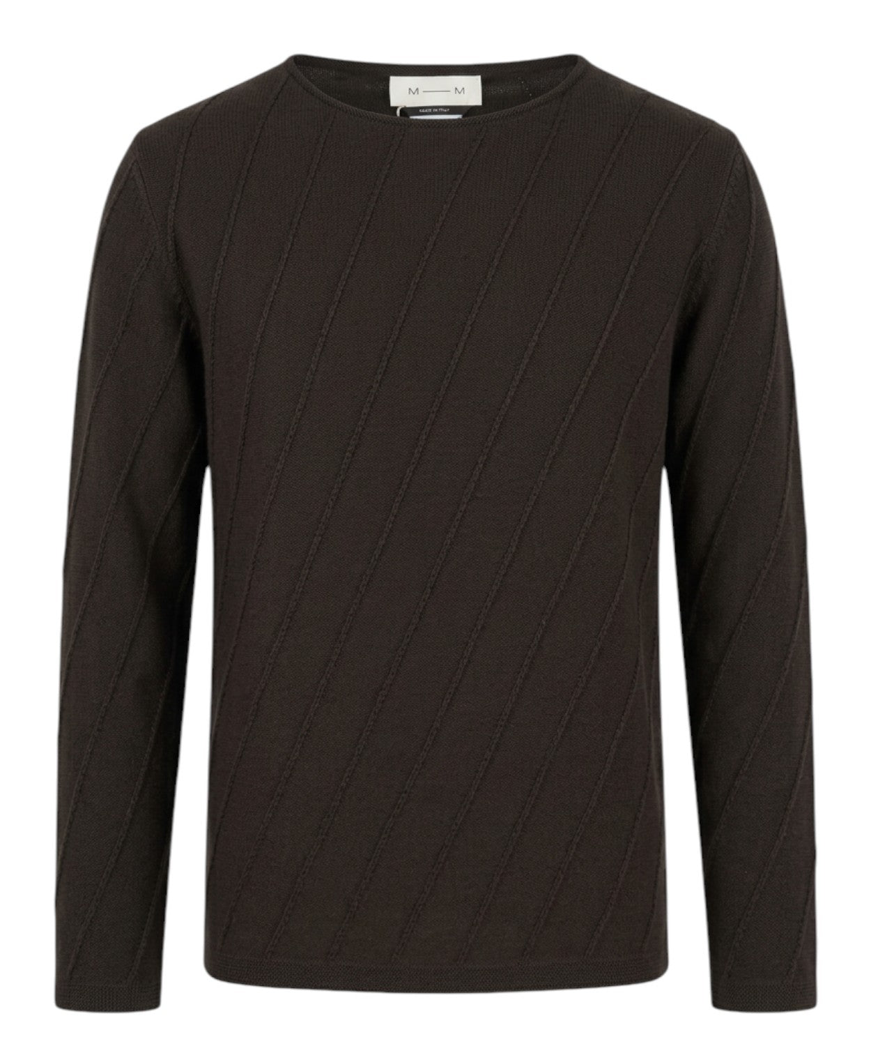 Maglione GINSENG in Lana con Motivo Asimmetrico