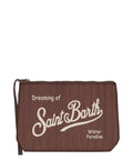Pochette Aline in velluto a coste con logo
