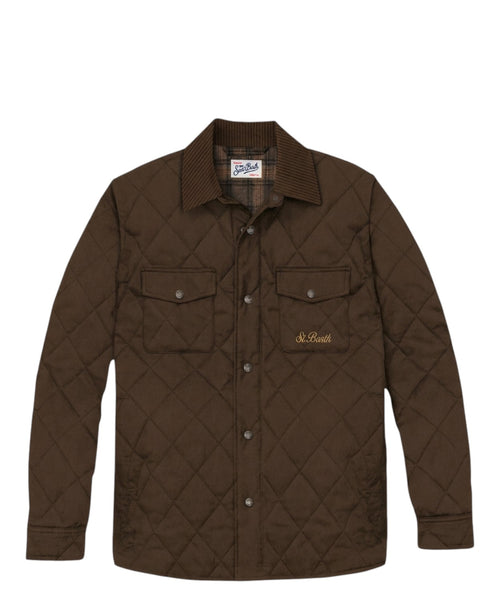 Veste Homme MC2 Saint Barth Bexley matelassée en coton ciré