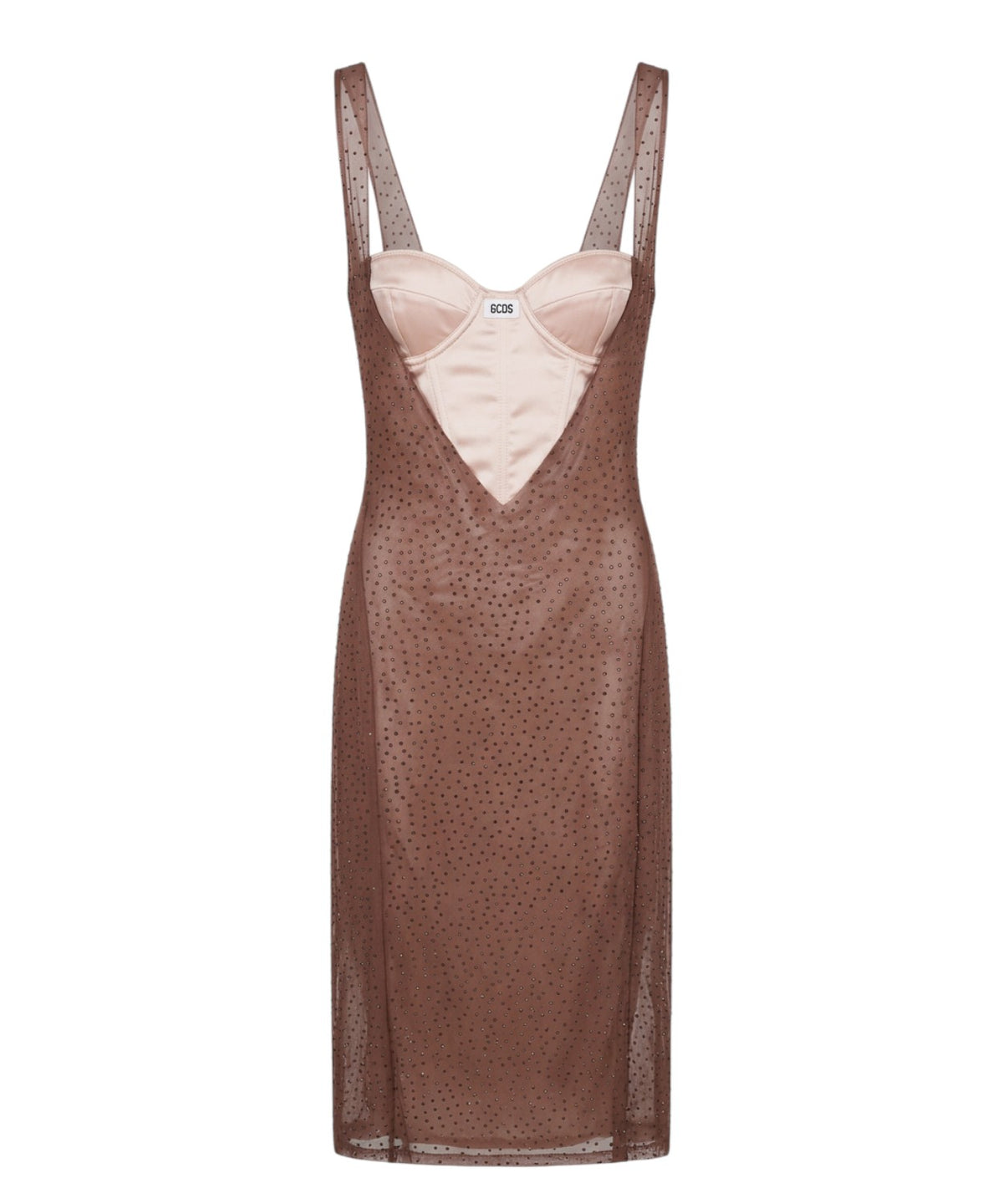 Robe GCDS corset ornée de strass