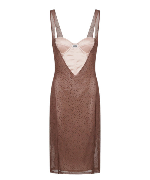 Robe GCDS corset ornée de strass