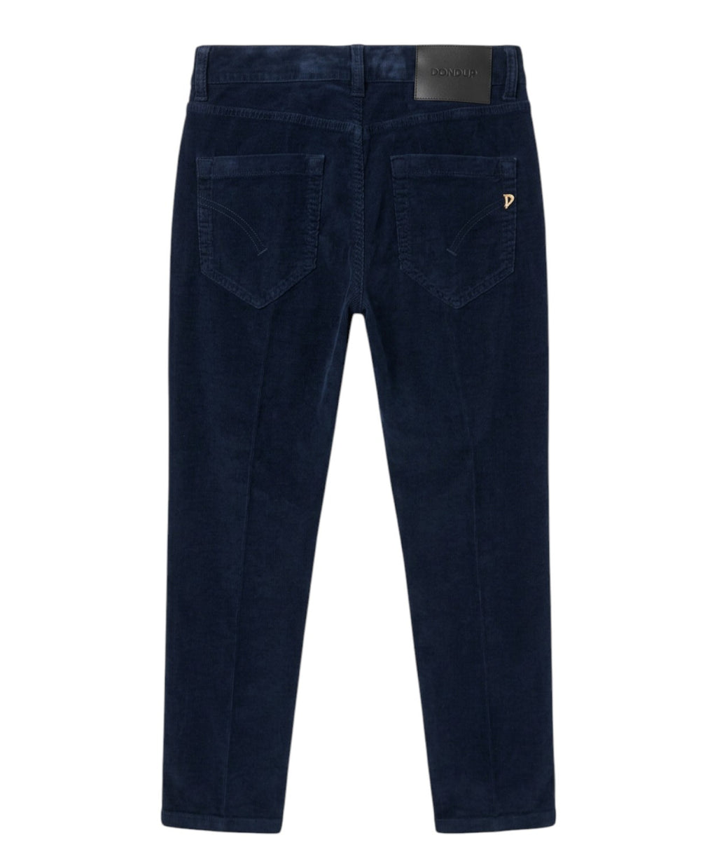 Dondup Koos Pantalon en velours côtelé avec patte de boutonnage