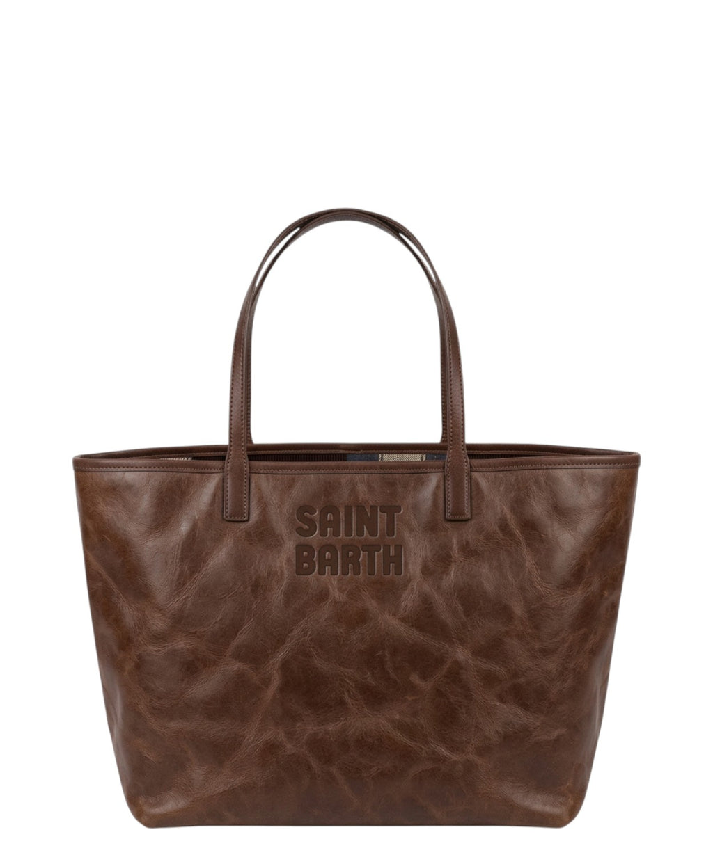 Borsa a Spalla City in Pelle Cerata