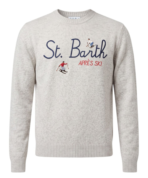 Maglione Uomo Heron Cashmere con dettaglio jacquard