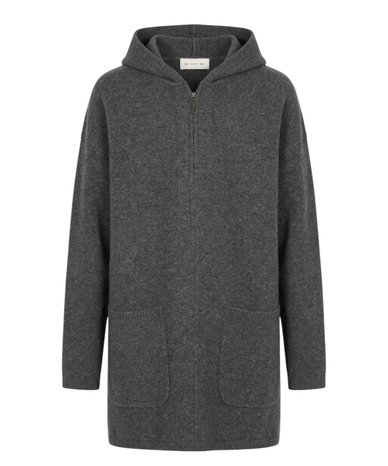 Parka MM Max Mara donna in panno di lana con cappuccio