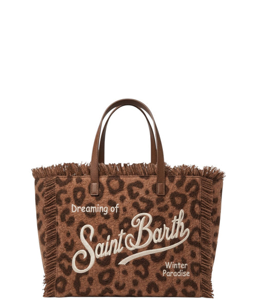 Borsa Colette in Feltro Leopardata