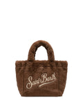 Sac Vanity Mini en fausse fourrure avec bandoulière
