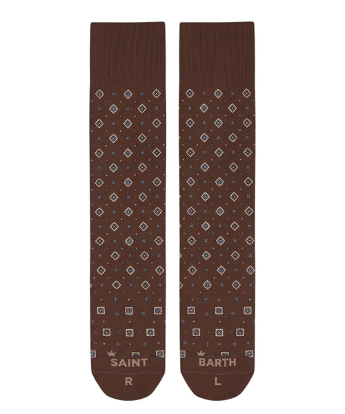 Calzini Jacquard in Cotone di Mc2 Saint Barth