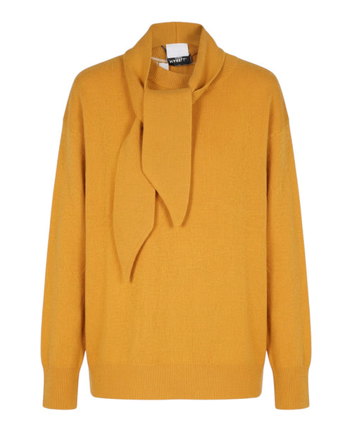 Maglia Girocollo Lana e Cashmere GIOCHI con Sciarpa Rimovibile