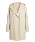 Cappotto Landa in Panno di Lana con Cappuccio e Cintura